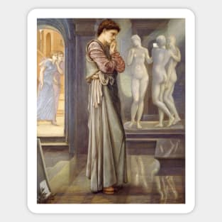 Pygmalion and the Image The Heart Desires by Edward Burne-Jones Sticker